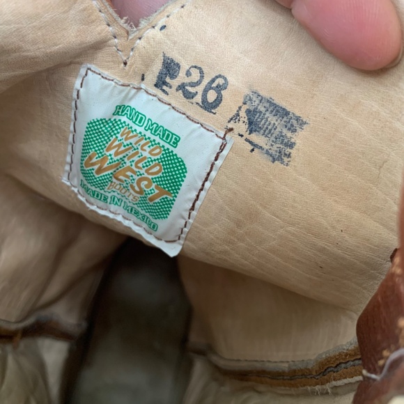 WILD WEST VAQUERO CAIMAN LEATHER BOOTS SZ 9 - Picture 9 of 13